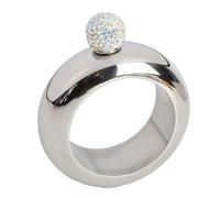 Hhip Style Wrist Flask - Durable Metal Band, Lightweight Drink Holder, Hidden Storage Solution, Modern Fashion Piece | Social Occasion Wear, Performance Vvenue Support, Outdoor Activity Asential