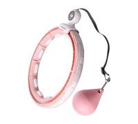 HHM15 HULA HOOP ROSA MAGNETICO CON PESO + CONTATORE HMS