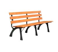 Hhmmei2024-23 Giardino Panchina da esterno for parco, struttura in alluminio pressofuso, seduta in legno, for balcone, terrazza, sedia for il tempo libero Terrazzo Balcone(M)