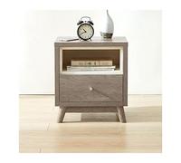 Hhmmei2024-23 Mobiletti Camera da Letto Comodino in legno grigio, comodino moderno da 18,8 pollici con cassetto for soggiorno camera da letto mobili