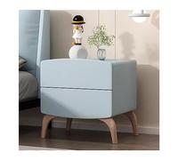 Hhmmei2024-23 Mobiletti Camera da Letto Comodino semplice in legno color crema, organizer for camera da letto, comodino con cassetti doppi di grande capacità mobili(Blue,XL)