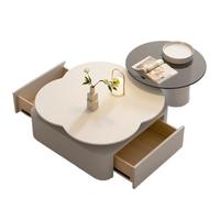 Hhmmei2024-23 Moderno Tavolini da Salotto Tavolino da caffè minimalista a forma di fiore for soggiorno, design moderno for piccole case Tavolino per Soggiorno, Divano