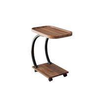 Hhmmei2024-23 Moderno Tavolini da Salotto Tavolino piccolo Tavolo angolare mobile Soggiorno Divano Credenza Balcone Tavolino Tavolino Tavolino Tavolino per Soggiorno, Divano(Bruin)
