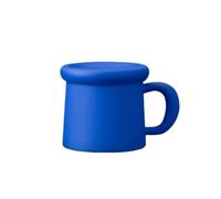 Hhmmei2024-23 Tazza da cappuccino Tazza rivestita in ceramica, set di 1 tazza da caffè in due colori, capacità 11,16 once for ufficio o tazze da coppia Tazza da caffè(Blue)
