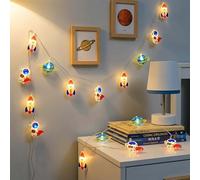HHMTAKA Elementi dello spazio esterno Luci della stringa dei bambini 3M 20LED luci della stringa del fumetto luci della decorazione della stanza dei bambini Luci della decorazione della stanza dei