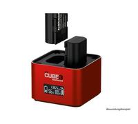Hähnel - ProCube3 - Per Canon - Caricatore DSLR Duo - Ricarica più veloce - Ingresso USB Type-C
