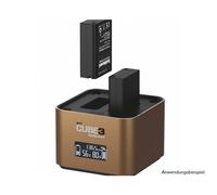Hähnel - ProCube3 - Per Olympus - Caricatore DSLR Duo - Ricarica più veloce - Ingresso USB Type-C