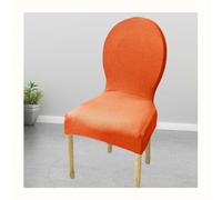 HHONGWYT, 6 coprisedia elasticizzati per sedie da pranzo, con retro rotondo, moderni, ovali, per gambe in legno, elastici, protezione per mobili da sala da pranzo, senza braccioli