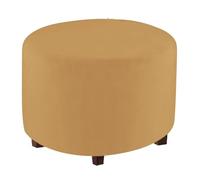 HHONGWYT Copri Pouf Rotondo Elasticizzato Fodera per ottomana in Velluto Fodera per Poggiapiedi Fodera per Pouf Rotondo Copertura per Poggiapiedi Copertura Protettiva,A12,18.9~22in/48~55cm