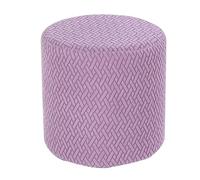 HHONGWYT Copri Pouf Rotondo Elasticizzato Piccolo 30x30/ 31x38/ 34x37/37x42/40x35cm Velluto Copri Sgabello Fodera Poggiapiedi Copri Ottomano Rotondo Copertura per Pouf,#1,36x44cm