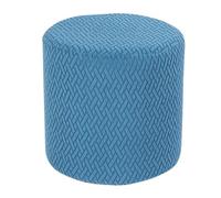 HHONGWYT Copri Pouf Rotondo Elasticizzato Piccolo 30x30/ 31x38/ 34x37/37x42/40x35cm Velluto Copri Sgabello Fodera Poggiapiedi Copri Ottomano Rotondo Copertura per Pouf,#3,34x37cm