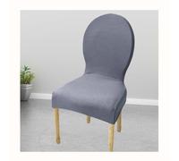 HHONGWYT - Coprisedia elastici per sedie da pranzo, moderne, ovali, per gambe in legno, confezione da 4/6, con schienale rotondo, senza braccioli, protezione per mobili da cucina.