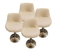 HHONGWYT Coprisedie Fodere per Sgabelli da Bar con Schienale 26cm Moderne Curvo 2/4 Pezzi Copri Sgabello Cucina Copertura per Sgabello Girevoli Alto Bar Elasticizzato Copri Sedie Bar,#10,4PCS