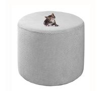 HHONGWYT Elasticizzato Copri Pouf Rotondo Copri Ottomano 31x38/38x43/ 40x35/45x35/45x45cm Fodere Coprisgabello Fodera Poggiapiedi Copri Copertura Sgabello Rivestimento per Pouf,A3,40x35cm(15.7x13.7)