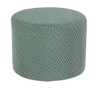 HHONGWYT Elasticizzato Copri Pouf Rotondo Diametro 45cm x H 36cm Piccolo Pouf Poggiapiedi Fodere Coprisgabello Copertura per Pouf Rotondo Copri Copertura Sgabello,B,45x36cm