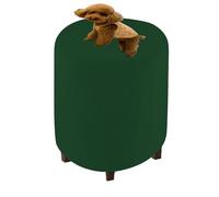 HHONGWYT Elasticizzato Copri Pouf Rotondo Velluto 40x40/30x30/31x38/ 37x30/40x35/ 45x37 CM Fodera per Pouf Poggiapiedi Fodere Coprisgabello Copertura per Pouf Sgabello,A2,45×37cm(17.7×14.5in)