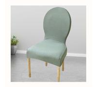 HHONGWYT Fodera per Sedia da Pranzo con Schienale Rotondo Coprisedie Elasticizzato Cucina 4/6 Pezzi Senza Braccioli Gambe in Legno Massello Coperture per Sedie Laterali Ovali Moderne,#o,6PCS