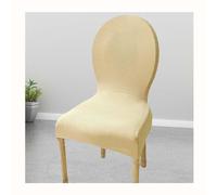 HHONGWYT Fodera per Sedia da Pranzo con Schienale Rotondo Coprisedie Elasticizzato Cucina 4/6 Pezzi Senza Braccioli Gambe in Legno Massello Coperture per Sedie Laterali Ovali Moderne,#a,6PCS