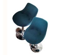 HHONGWYT Fodere elasticizzate per sgabelli da bar con schienale 26cm moderne curvo - 2 pezzi copertura girevole alto