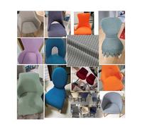 HHONGWYT Personalizzate Fodere Coprisedia per Sala Pranzo Eleganti Coprisedie Girevole Sgabello Bar/Ufficio 4/6 Pezzi Schienale Rotondo/Forma Irregolare Speciale Elasticizzata Fodera Sedia,#9,4PCS