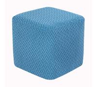 HHONGWYT Quadrato Copri Pouf 40x40/45x45/60x60 Elasticizzato Copri Ottomano Velluto Quadrato Copri Sgabello Copertura Pouf Fodera poggiapiedi Quadrato Fodere Coprisgabello,#6,40x40x40cm