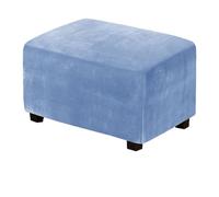 HHONGWYT Velluto Copri Pouf Rettangolare Elasticizzato Grande/Medie/Piccolo Fodera per Pouf Contenitore Rettangolare Copertura Pouf Fodere Copri Sgabello Fodera Poggiapiedi Copri,#10,90x50x40cmM