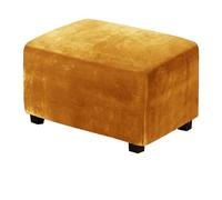 HHONGWYT Velluto Copri Pouf Rettangolare Elasticizzato Grande/Medie/Piccolo Fodera per Pouf Contenitore Rettangolare Copertura Pouf Fodere Copri Sgabello Fodera Poggiapiedi Copri,#2,90x50x40cmM