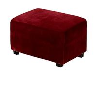 HHONGWYT Velluto Copri Pouf Rettangolare Elasticizzato Grande/Medie/Piccolo Fodera per Pouf Contenitore Rettangolare Copertura Pouf Fodere Copri Sgabello Fodera Poggiapiedi Copri,#4,60x45x40cmS