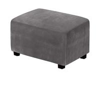 HHONGWYT Velluto Copri Pouf Rettangolare Elasticizzato Grande/Medie/Piccolo Fodera per Pouf Contenitore Rettangolare Copertura Pouf Fodere Copri Sgabello Fodera Poggiapiedi Copri,#9,90x50x40cmM