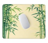 HHQGOUYG Tappetino Mouse Bambù Lavabile Impermeabile 36 x 30 cm w-980 | Base Gomma Morbida Antiscivolo, Tessuto Poliestere, Asciugatura Veloce, per Scrivanie Legno e Vetro, Viaggi Lavorativi