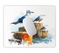 HHQGOUYG Tappetino per Mouse Piccolo Gabbiano 32 x 26 cm q-277