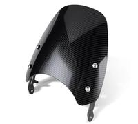 HHRDYY Cupolino Parabrezza Per Faro Anteriore Moto Per Bonneville T100 T120 Thruxton 900 Spoiler Per Faro Parabrezza Spoiler Del Parabrezza Della Moto(Aspetto fibra di carbonio)