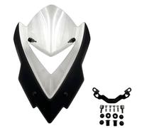 HHRDYY Cupolino Parabrezza Per Moto Per Kawasaki Per Z1000 Per Z-1000 2014-2020 Spoiler Carenatura Spoiler Del Parabrezza Della Moto(CHIARO)