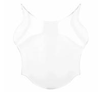 HHRDYY Cupolino Parabrezza Per Moto Per Per CB400 Per CB600 Per CB750 Per CB900 Per CB919 Con Faro Rotondo Spoiler Del Parabrezza Della Moto(Bianco)