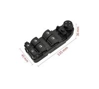 HHRDYY Interruttore Alzacristalli Elettrico Per BMW Serie 5 E60 520 525 528 530 535i 2006-2010 61319122112 Regolatore Pulsante Di Accensione Elettrico Interruttore(Black2)