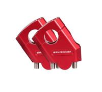 HHRDYY Morsetto Sollevamento Manubrio Accessori per Motociclette Riser Manubrio Morsetto Manubrio Adattatore Prolunga per Suzuki GSX S1000 GX GSX-S 1000GX 2024(Rosso,28mm)