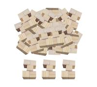 HHRJNUST 50 Pezzi Blocchi in Legno Building Building in Legno Game Game Woodcraft Educational Stacking Blocks per Puzzle per Puzzle, 2 Cm