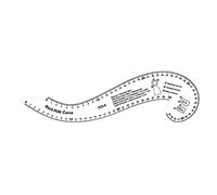 HHRJNUST Curva Francese Righello per Tessuti Cm Acrilico Strumento Disegno Modellistica Sartoria Fabbricazione Vestiti Template Abbigliamento Adatto a Sarti