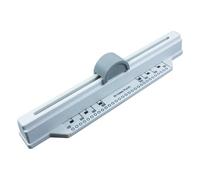 HHRJNUST Perforatore Manuale a 30 Fori per Carta A4 Quaderno Blocco Note Archivio con Guida Frontale Traccia di Allineamento Pressione Manuale per Fori Uniformi Plastica E Metallo Adatto per, Bianco