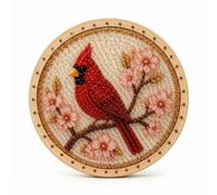 HHRJNUST Raccoglitore di Sogni Fai da Te, Uccello Rosso | Rilassante, Kit per Sottobicchiere con Perline, Artistico, Set di Perline, Tempo Libero, Principianti