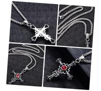 HHRLCH 1 PC per la Collana di personalità Croce Accessorio Women Chokers Men Neck Ornament Nostalgia Pendant Clavicle Chain Inossidabile in Acciaio Inossidabile