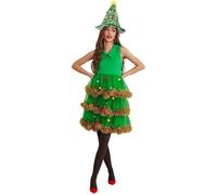 HHRLCH Abito da Donna Elegante per Albero di Natale, Abito da Festa in Velluto Verde, con Fiocco e Finiture in Pizzo, per Una Festa a Tema, Una Cena di Natale, Un Cosplay o Un Evento Speciale.