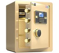 HHRLCH Armadietto con Serratura a codice elettronico ignifugo, Impermeabile, di Sicurezza, ignifugo e antifurto, per operazioni bancarie in Ufficio Domestico, 2 Modi di sblocco per l'uso in