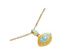 HHRLCH Collana del malocchio per Donne e Uomini, Collana con Ciondolo malocchio Girocollo a Forma di Occhio Turco, Collana malocchio in Oro, Girocollo malocchio, Collana malocchio per Uomo