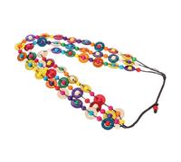 HHRLCH Collana Estiva Collana Fatta a Mano Ethnic Beliew Gioielli Coconuts per Le Donne
