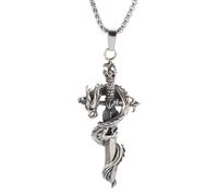 HHRLCH Collana in Argento Sterling 925 con Spada del Drago per Uomo, Collana Katana con Ciondolo Spada Vintage - Collana con pugnale Hip-Hop per Donne, Collana con Spada Maestro per Regali di Natale