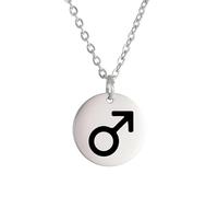 HHRLCH Collana Pianeta in Argento Sterling 925 per Donne e Uomini, Simbolo del Pianeta amuleto Collana con Piccolo Ciondolo Giove Saturno Plutone Simboli alchemici, Collana Saturno Oro, Collana del