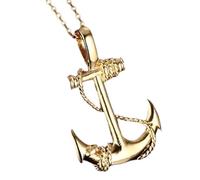 HHRLCH Collana Pirata in Argento Sterling 925 per Uomini e Donne, Collana Pirata con Spada Collana retrò con Ancoraggio Testa di Fantasma con Teschio di Halloween, Collana con Teschio Collana con