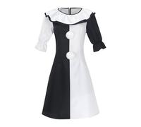 HHRLCH Costume da Donna Terrifier Art The Clown Cosplay The Killer Clown Dress Abiti di Halloween Terrificante Horror Dress Up