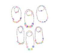 HHRLCH Dorable Ragazzi Giorni Gioielli 6 Pacchetto e Bracciale Set di Caramelle Collana Braccialetti in Rilievo per Il Matrimonio in Stile Casuale.